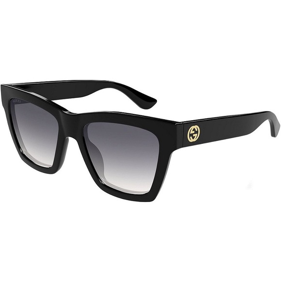 Gucci Black Sunglasses with Gold Logo new with case - Picture 1 of 3